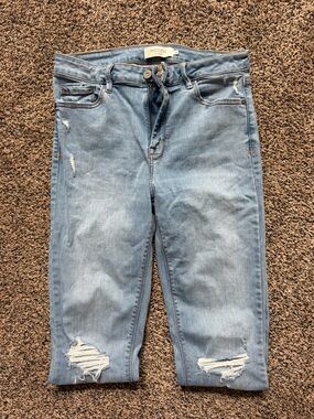 Light Blue women’s Denim Jeans - Casual Straight Fit